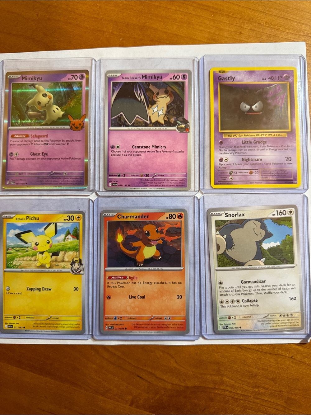 Pokemon Card Lot - Pink, Yellow, Orange, Gray